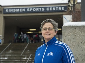 Athletics Alberta president Linda Blade pictured outside the Kinsmen Sports Centre on Jan. 6, 2016.