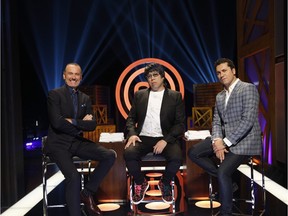 Michael Bonacini, Alvin Leung and Claudio Aprile are Masterchef Canada judges.