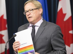 Education Minister David Eggen releases new transgender guidelines for Alberta's school boards.