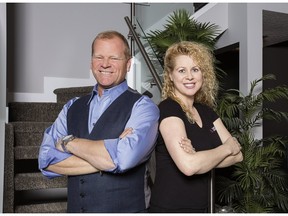 Vicky Kujundzic, pictured with Mike Holmes, has made Vicky's Homes one of Edmonton's most esteemed home design and building companies.