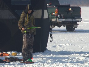 Ice fishing is a unique angling experience and a great way to enjoy  Alberta lakes in the winter.
