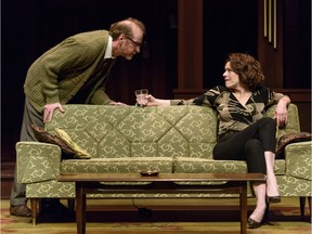 Tom Rooney and Brenda Robins in Who's Afraid of Virginia Woolf? at the Citadel Theatre.