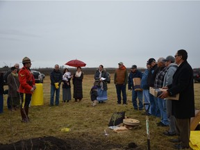 A ceremony was held in October to re-bury the bones of a young aboriginal person who died in the 1830s and was only just found on a farm near Viking in August.