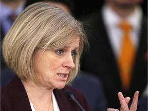 Premier Rachel Notley said the government won't cover the cost of lost revenue for school boards that eliminated school fees for next year.