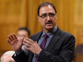 Minister of Infrastructure and Communities Amarjeet Sohi responds to a question during question period in the House of Commons on Parliament Hill in Ottawa on Friday, Feb. 5, 2016.