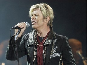 David Bowie at New York's Madison Square Garden in 2003.