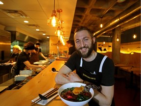 Chef Eric Hanson of Prairie Noodle took bronze at the Gold Medal Plates national championship.