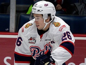 Regina Pats forward Cole Sanford.