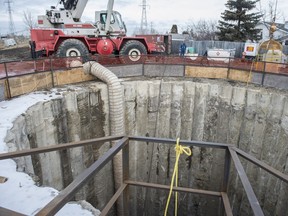 A double barrel trunk storm sewer upgrade is behind schedle and millions of dollars over budget after crews ran into unexpected soil conditions.