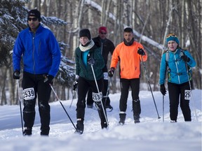 Skiers compete in the 27th annual Canadian Birkebeiner Ski Festival on Saturday, Feb. 14, 2015.