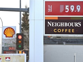 Some Edmonton gasoline stations were selling gas at 59.9 cents a litre last week.