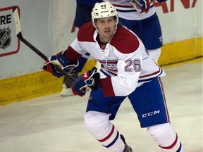 EDMONTON, ALTA: ¬†OCTOBER 29, 2015 --Jeff Petry (26) as the Edmonton Oilers play the Montreal Canadiens at Rexall place in Edmonton, October 29, 2015.