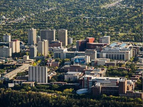 The University of Alberta, pictured in an aerial view, needs to encourage discussion on a host of issues rather than assess fees that make it impossible for students to talk about controversial subjects, student Brayden Whitlock writes.