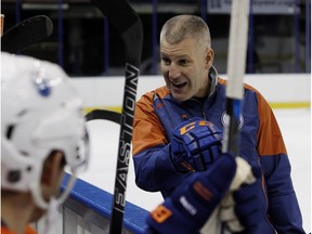 Jim Johnson is the Edmonton Oilers assitant coach in charge of running the team's defence.