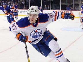 Edmonton Oilers forward Connor McDavid in action against the New York Islanders at Brooklyn's Barclays Center on Feb. 7, 2016.