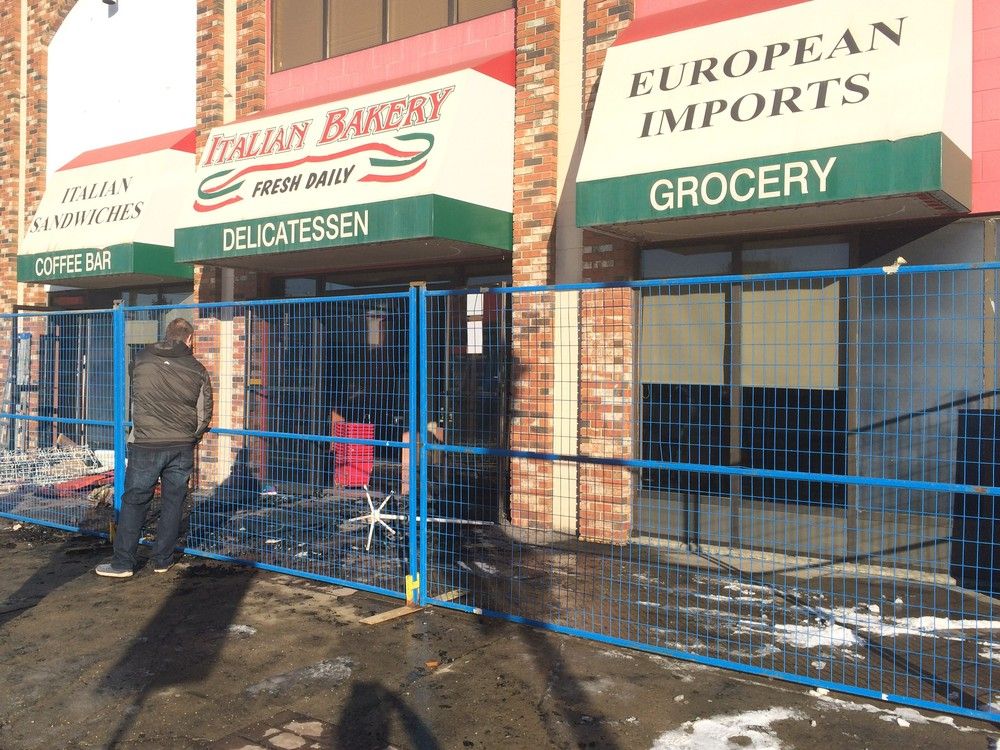 Italian Bakery Rebuilding After February Blaze Edmonton Journal   Fire Investigators Were At The Italian Bakery Sunday Morning 