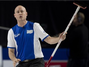 Curling skip Kevin Koe.