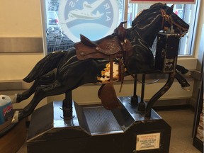Andy's Valleyview IGA in Parkview contains a rocking horse that still operates after decades entertaining children.