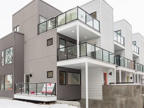 Five Lofts by Urban Edge Homes is a laneway infill project in Oliver, located steps away from the Brewery District.