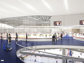 Northlands Ice Coliseum Level 5 concourse in Edmonton.