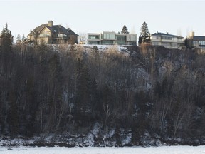 Homes along Riverside Drive and Riverside Crescent back on to the North Saskatchewan river valley.