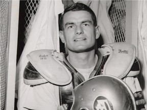 Don Getty as an Edmonton Eskimo in 1965.