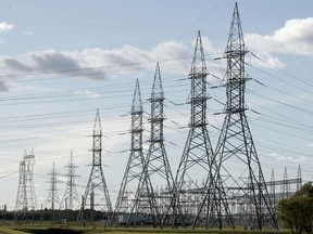 Alberta should take a closer look at adding hydroelectric power onto its electricity grid, the Canada West Foundation's Trevor McLeod says following the release of a paper from the Canadian Energy Research Institute. 
Manitoba hydro lines are pictured in this 2010 file photo.