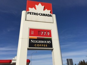 Gas prices jumped around 20 cents a litre in Edmonton.