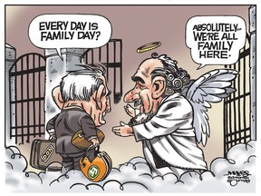 Don Getty learns that every day is Family Day in Heaven.