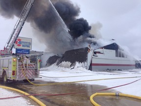 Fire tore through the 4 Winds Hotel lobby and restaurant in High Level on Feb. 27 but firefighters managed to save the hotel itself.