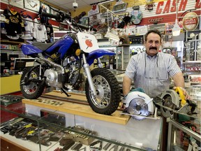 Avenue Trading Post owner Rico Potestio at the store, 9544 - 118 Ave., in Edmonton on March 11, 2016.