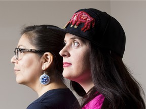 Tanya Kappo and Erin Konsmo , co-organizers of the Edmonton Cree Language House.