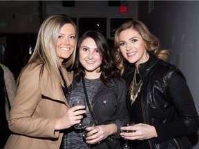 From Left, Laura Vey, Allyse Haley and Lindsay Elms at Parka Patio at Latitude 53.