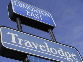 Police are investigating a suspicious death at the Edmonton East Travelodge motel, where the body of a male was found March 26, 2016.