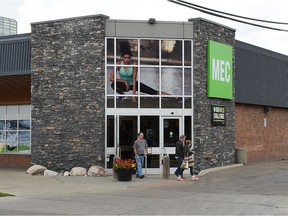 The current MEC store on 102nd Avenue. The co-operative has announced plans to open a second Edmonton outlet in South Edmonton Common next fall.