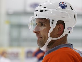 Edmonton Oilers Andrej Sekera (2) is seen during a practice held at Leduc Recreation Centre in Leduc, Alta., on Wednesday February 24, 2016. Photo by Ian Kucerak