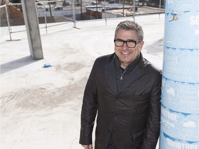 George Cantalini, owner of Beaverbrook Developments, at the InHouse project in Glenora at 142 Street and Stony Plain Road in Edmonton.