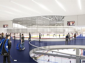 Proposed Northlands Ice Coliseum Level 5 concourse in Edmonton.
