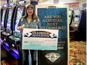 Sylvia Bennett, Alberta's latest millionaire.