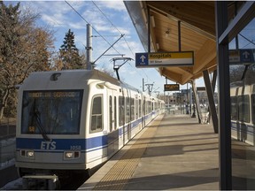 The Kingsway Royal Alex LRT Station on the Edmonton Metro LRT Line.