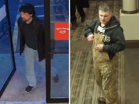 Fort Saskatchewan RCMP are on the hunt for two suspects after a woman's purse was stolen.