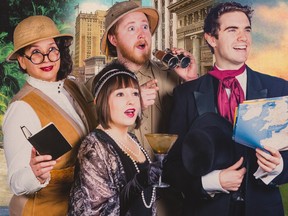 Plain Jane Theatre's production of Wish You Were Here – The Ultimate Traveller's Guide to the World runs March 4-12 at Varscona Backstage Theatre.  The new Noel Coward revue' features Kendra Connor, Chris W. Cook, Cathy Derkach and Oscar Derkx.