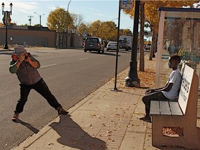 Leonardo Antonio Autera, 55, a travelling Italian freelance photographer, has been charged with smashing numerous Edmonton bus shelters. Earlier, Autera and a partner began photographing people at Edmonton bus shelters as part of an art project.