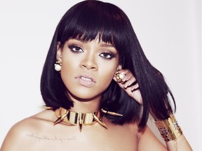 Rihanna performs at Rexall Place on April 20.