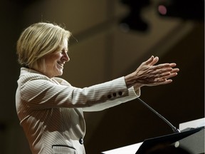 Alberta Premier Rachel Notley speaks at the Edmonton 2016 NDP national convention at Shaw Conference Centre in Edmonton on Saturday April 9, 2016.