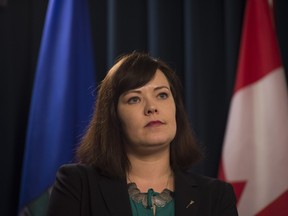 Alberta's Minister of Justice Kathleen Ganley