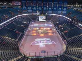 Inside Rexall Place on April 2, 2016.