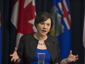 Alberta Environment Minister Shannon Phillips announced a new structure Tuesday for monitoring and reporting the environmental impacts of the energy industry.