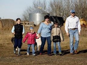 Shannon and Danny Ruzicka with their children (from left) Madalynne, Molly and Joshua.