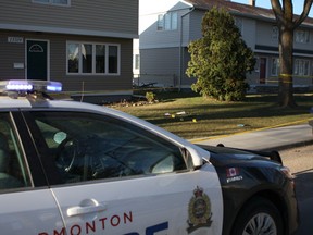 Edmonton police continue to investigate near 137 Street and 115 Avenue where a man was allegedly beaten by multiple suspects armed with baseball bats at around 10 p.m. on April 14, 2016.